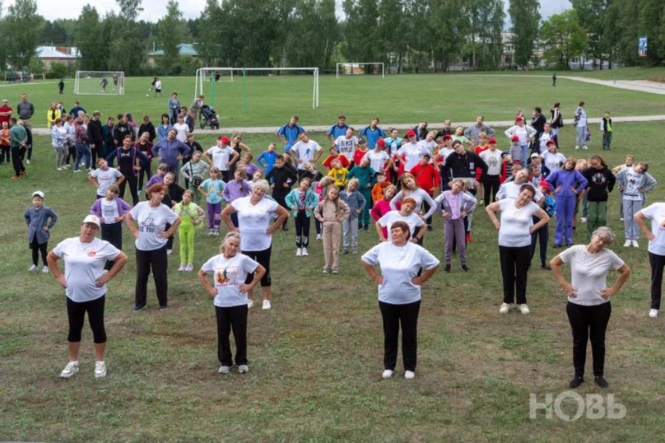 В селе Русский Камешкир прошёл День физкультурника