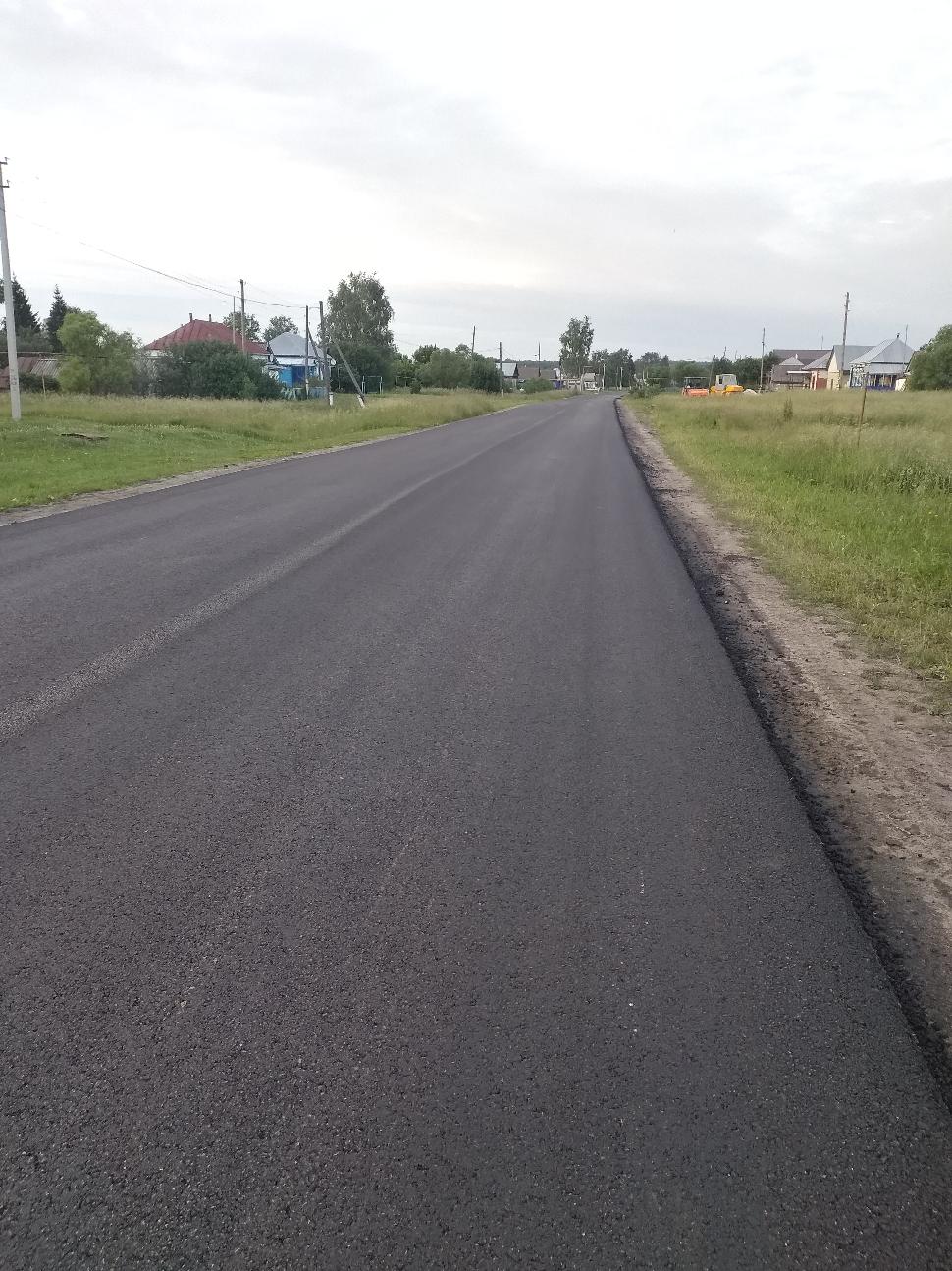 Ремонт автомобильных дорог   на территории Камешкирского района.