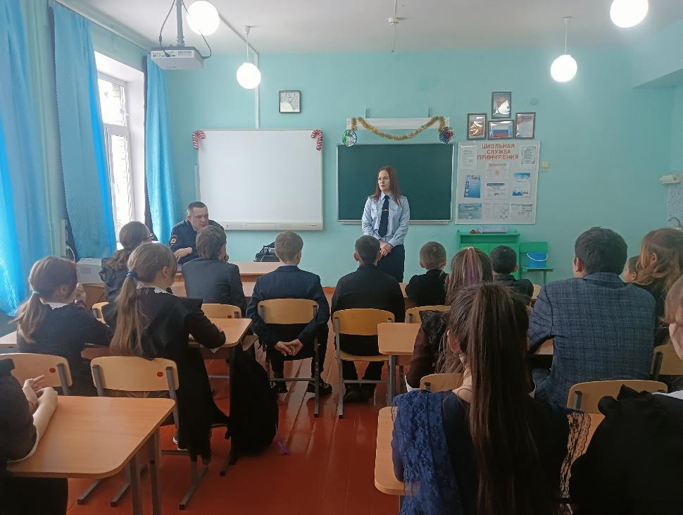 Встреча учащихся с инспектором ПДН