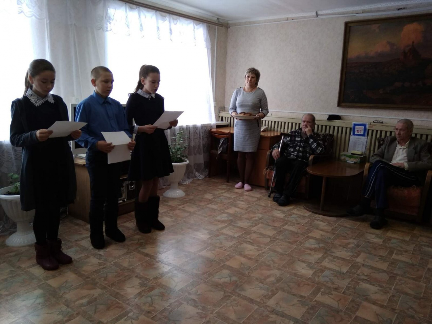 В стационарном отделении с.Пестровка прошла акция «Блокадный хлеб»