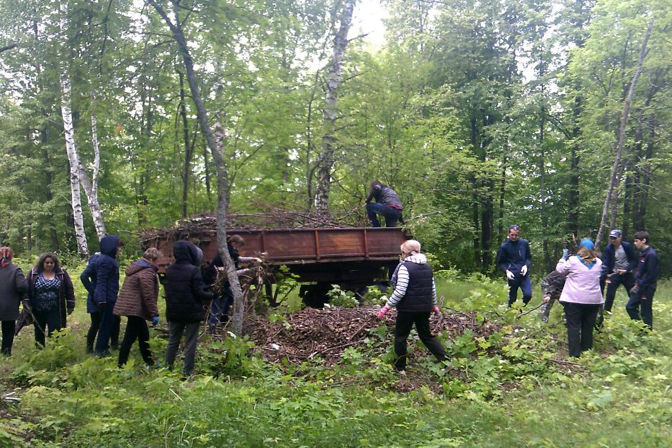 Субботник в парке имени Гагарина