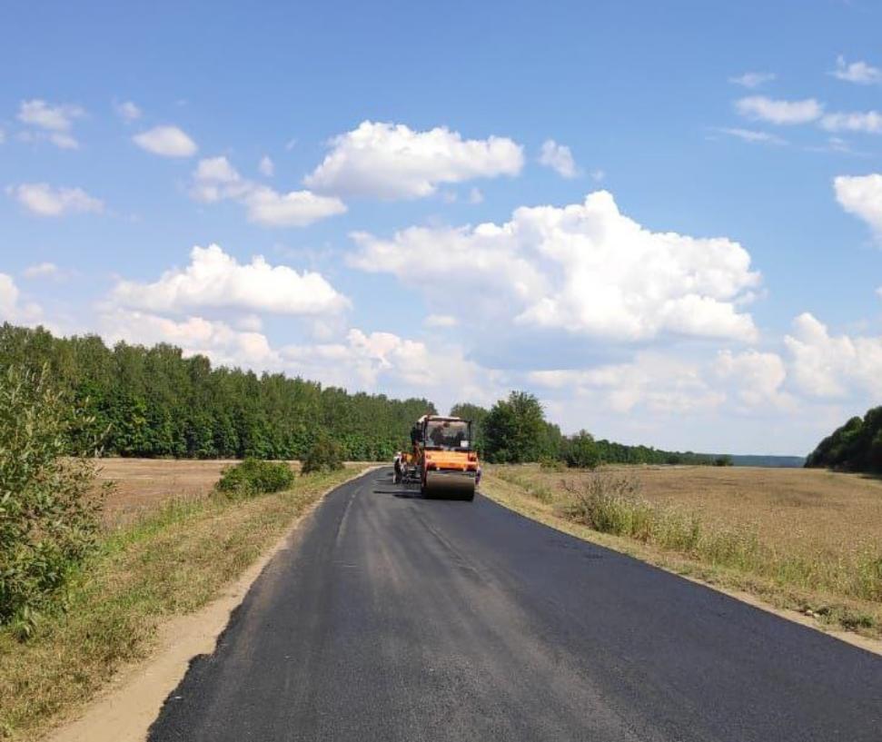Ремонт дорог на территории Камешкирского района