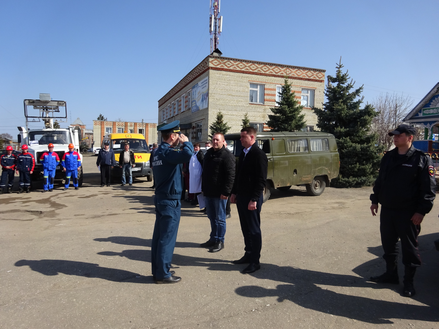 Смотр сил и средств Камешкирского районного звена Пензенской территориальной подсистемы единой государственной системы по предупреждению и ликвидации чрезвычайных ситуаций