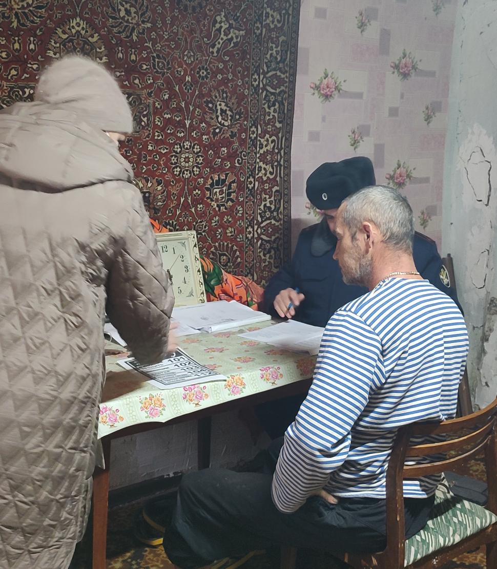 Профилактический рейд в селе Большой Умыс  