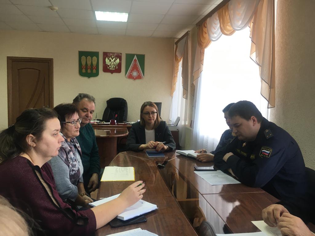 И.о.Главы администрации Камешкирского района Ольга Белянина  провела рабочее совещание