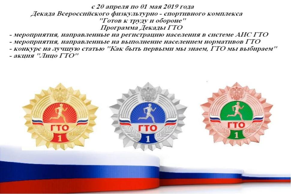 Декада Всероссийского физкультурно-спортивного комплекса «Готов к труду и обороне» 