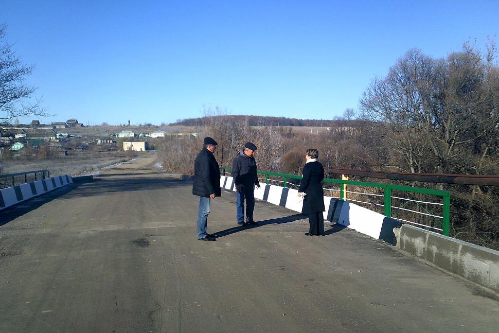 Приемка выполненных работ по ремонту моста через р. Качатокомяк