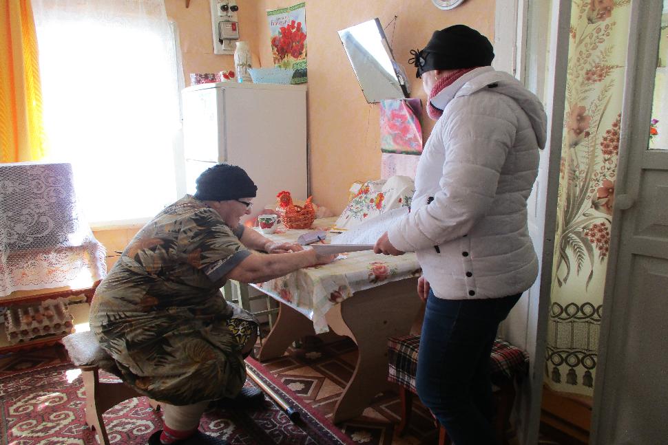 Проверка качества предоставления социальных услуг на дому гражданам пожилого возраста и инвалидам в селе Кулясово