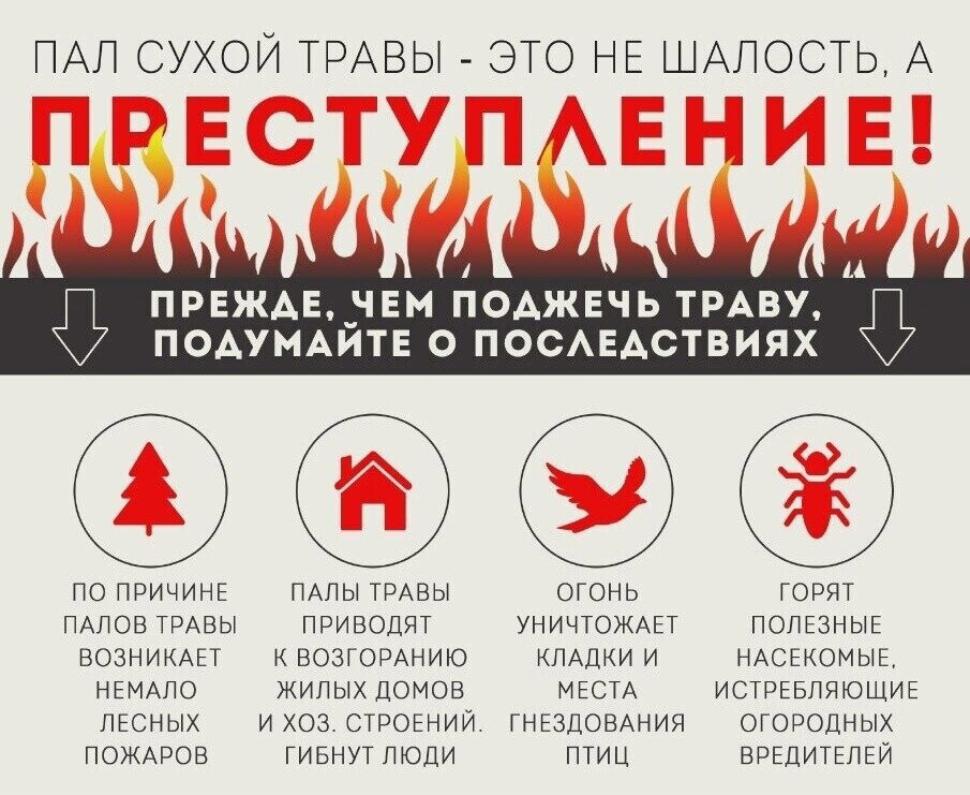Правила пожарной безопасности в весенне-летний период