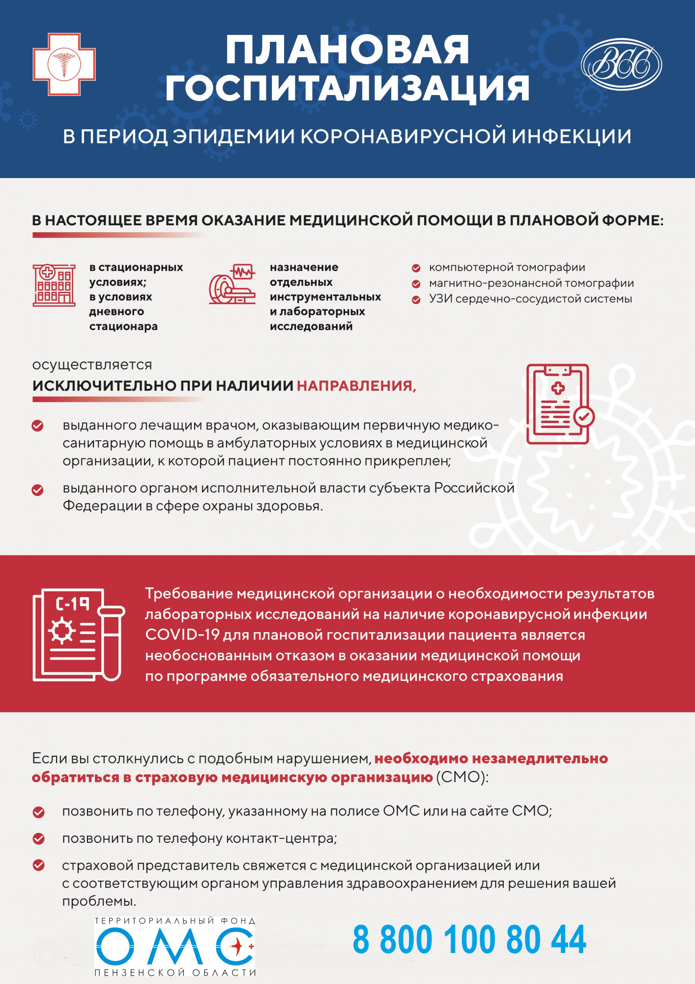 Как проходит плановая госпитализация в дни пандемии