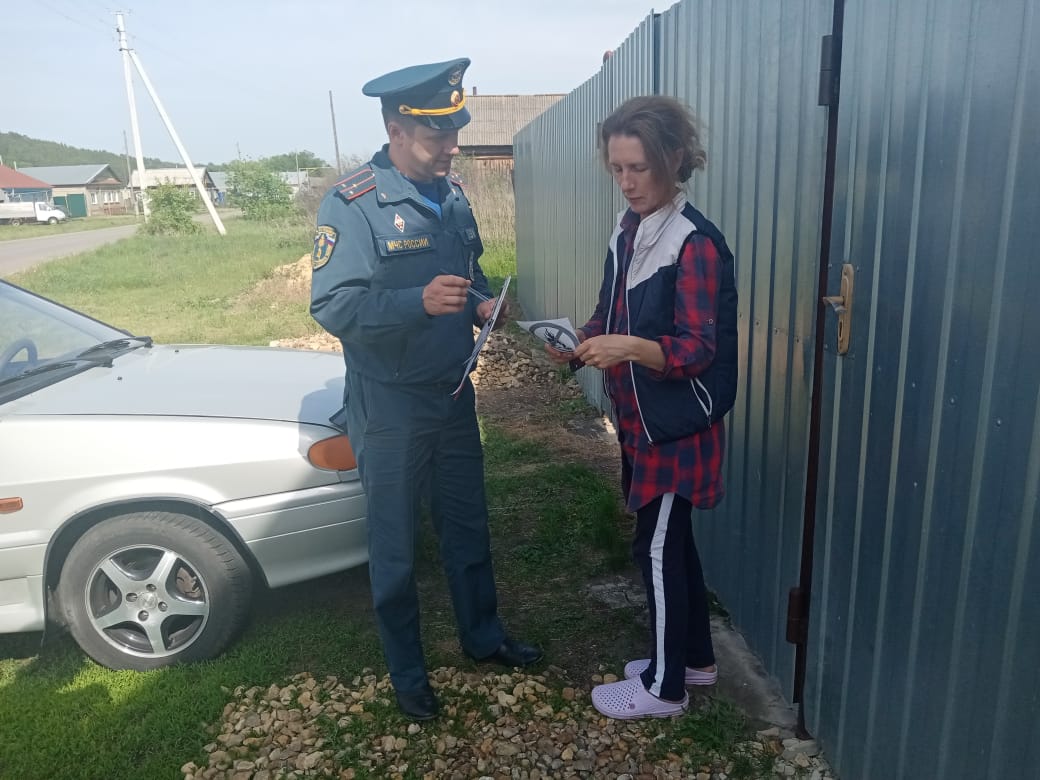 На территории Большеумысского сельсовета проведён межведомственный профилактический рейд по пожарной безопасности