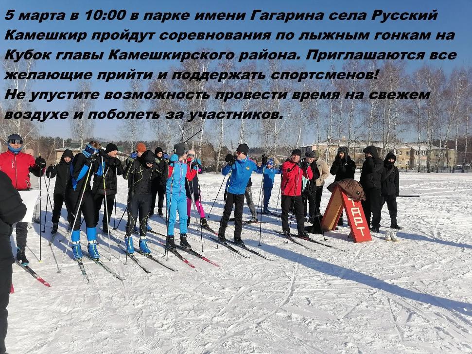 Соревнования по лыжным гонкам на Кубок главы Камешкирского района