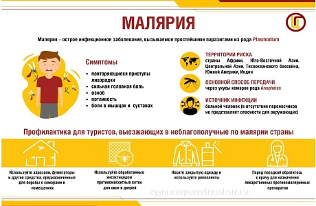 Малярия – паразитарная тропическая болезнь, характеризующаяся приступами лихорадки, анемией и увеличением селезенки.