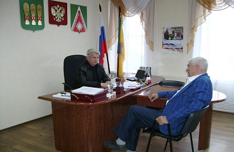 Встреча Главы администрации района Сергея Хазова с руководителем ООО «Идель»