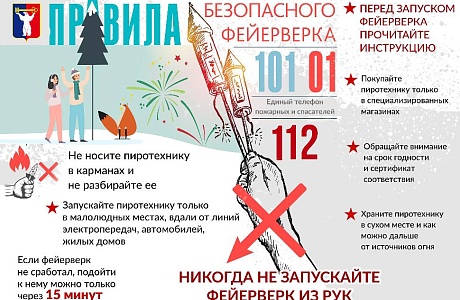 Правила безопасного фейерверка