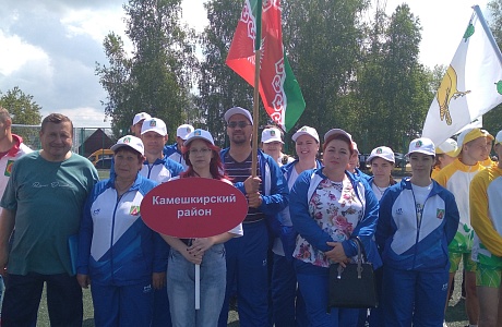 Команда Камешкирского района приняла участие в летних сельских играх в г. Городище Команда Камешкирского района приняла участие в летних сельских играх в г. Городище