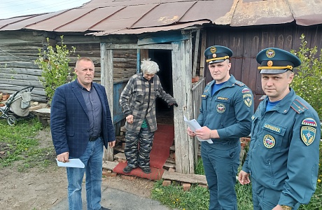 На территории с. Русский Камешкир проведён рейд по пожарной безопасности На территории с. Русский Камешкир проведён рейд по пожарной безопасности