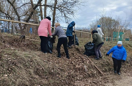 Благоустройство кладбищ в селе Русский Камешкир