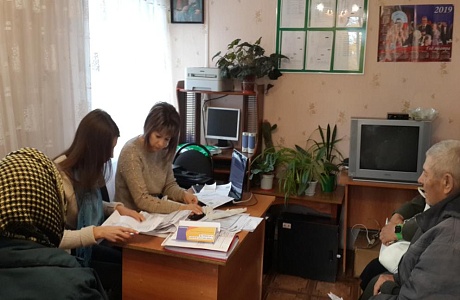 Приём жителей в селе Лапшово
