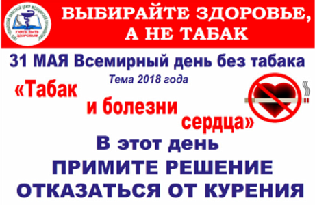 Всемирный День без табака Всемирный День без табака