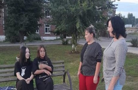 Профилактические рейды в вечернее время на территории с. Русский Камешкир
