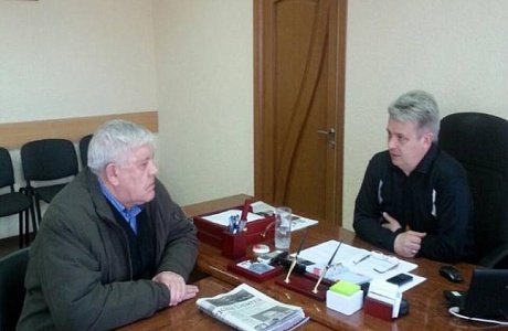 Встреча Главы администрации района Сергея Хазова с учредителем предприятия по вопросу привлечения инвестиций в район
