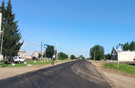 Завершение ремонта участков дорог