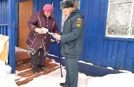 Профилактические рейды по пожарной безопасности на территории Камешкирского района