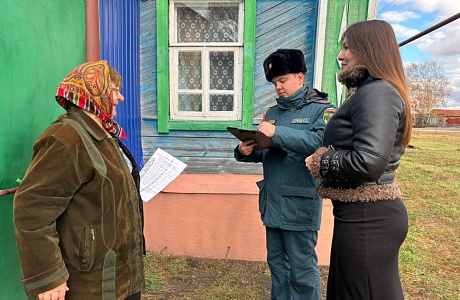 Профилактическая работа по пожарной безопасности в Камешкирском районе