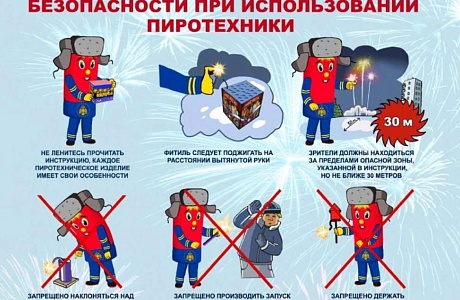 Правила безопасности при использовании пиротехники.