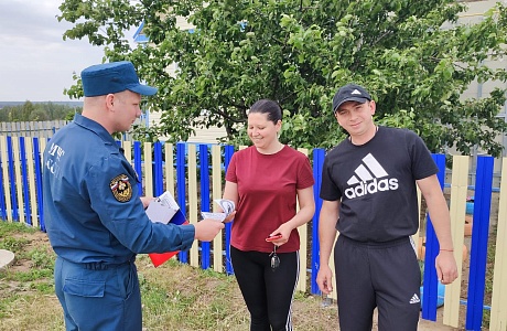 На территории Камешкирского района проводятся рейды по пожарной безопасности