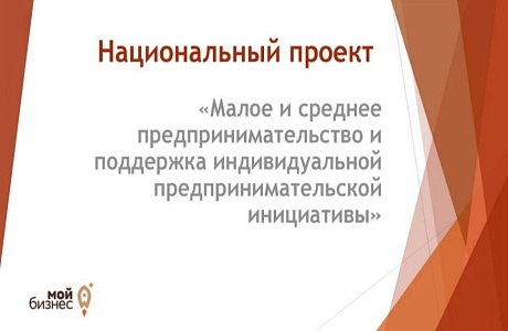 Национальный проект «Малое и среднее предпринимательство и поддержка индивидуальной предпринимательской инициативы» Национальный проект «Малое и среднее предпринимательство и поддержка индивидуальной предпринимательской инициативы»
