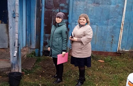 Профилактический рейд по семьям, проживающим на территории Лапшовского сельсовета