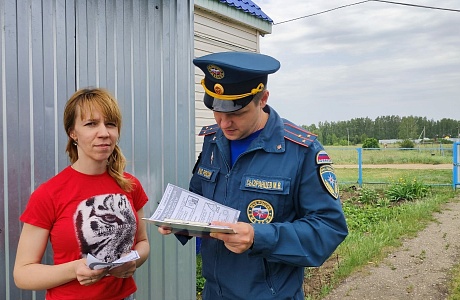 На территории Камешкирского района проводятся рейды по пожарной безопасности 